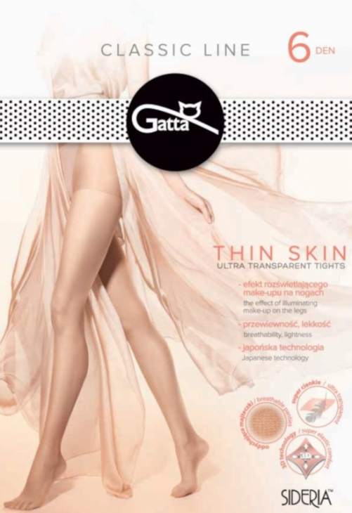 Gatta Rajstopy Thin Skin 6 DEN