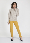 MKMSwetry Sweter Estelle SWE 121 Beżowy