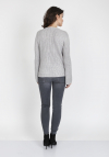 MKMSwetry Sweter Kylie SWE 117 Szary