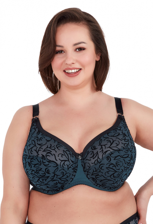 Biustonosz półusztywniany Gaia Adaline 1213 Turkus Maxi