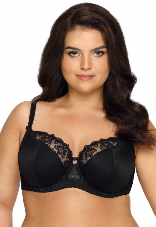 Biustonosz półusztywniany Ava 1921 Czarny