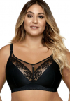 Biustonosz miękki Ava 1691/1 black Maxi | duży biust