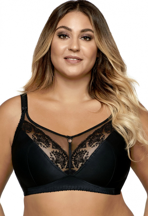 Biustonosz miękki Ava 1691/1 Black Maxi