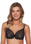 Biustonosz push-up z koronką Ava 2104 Yasemin czarny