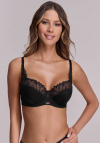 Biustonosz półusztywniany Ava 2105 Czarny Maxi