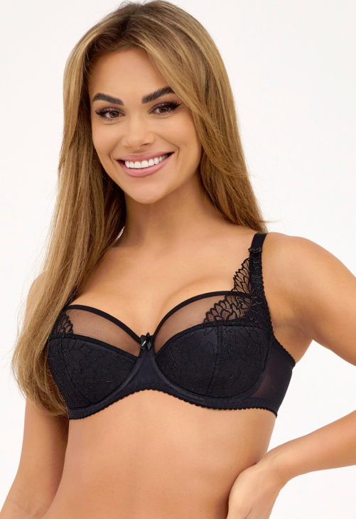 Biustonosz półusztywniany Gaia Maja 1300 Czarny