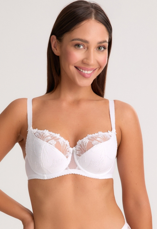 Biustonosz półusztywniany Gaia Paris 1302 Biały