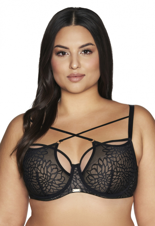 Biustonosz półusztywniany Ava 2098 Czarny