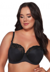 Biustonosz miękki Ava 2111 black Maxi | duży biust