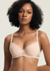 Biustonosz push-up gładki Henderson Ladies Julietta Kassidy Beżowy