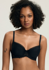 Biustonosz push-up gładki Henderson Ladies Julietta Kassidy Czarny