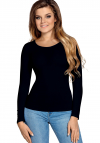 BABELL Bluzka Manati Długi rękaw Czarna