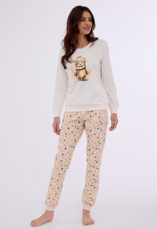 Cornette Piżama Damska Dr 671/377 Sweet Bear