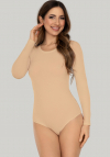 Body bawełniane Mitex Julia z długim rękawem – Gładkie S-3XL