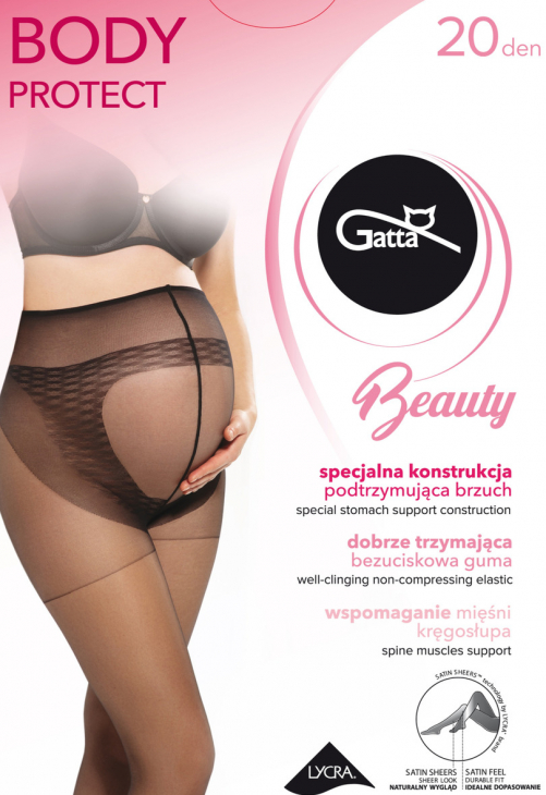 Gatta Body Protect -  Rajstopy Ciążowe, 20 Den