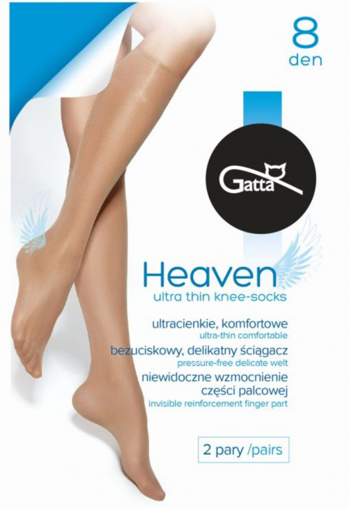 Gatta Heaven - Podkolanwki Damskie Gładkie 8 Den