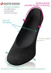 Balerinki damskie Sesto Senso bawełniane, anatomiczne