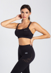 Top sportowy damski Gatta Bodywear Fitness GA bezszwowy czarny