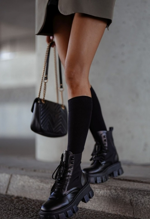 Milena Podkolanówki Damskie Gładkie 0248.001