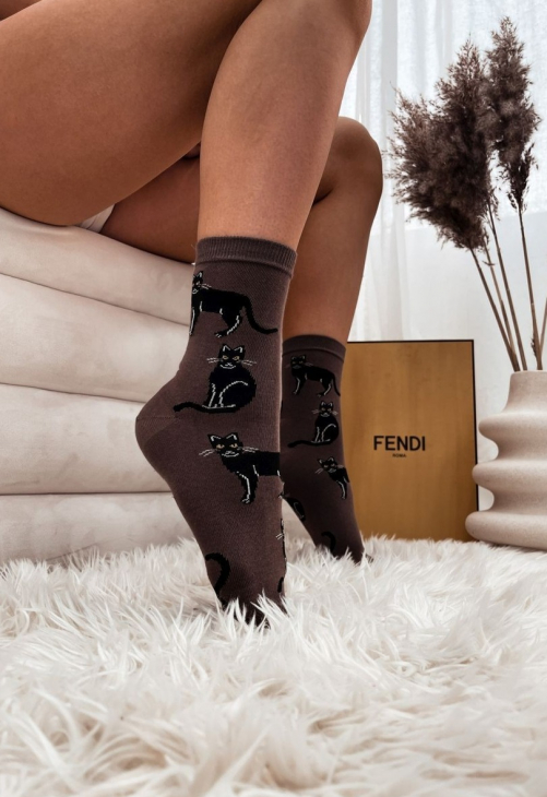 Milena Skarpetki Damskie Koty 0200.024