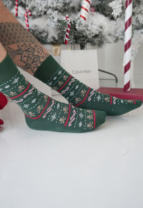 Milena Skarpetki Męskie Świąteczne 1290.023