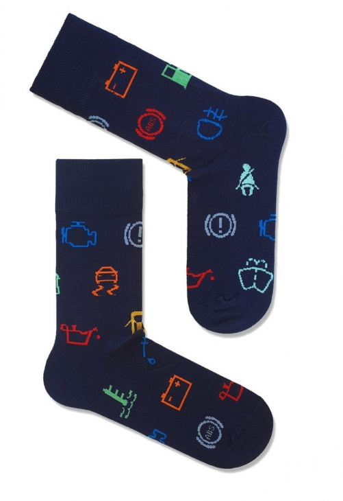 Milena Skarpetki Męskie Kontrolki 0125.085