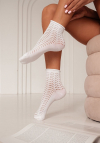 Milena Skarpetki Damskie Ażurowe Bezuciskowe 0989.004
