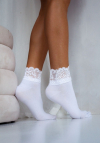 Milena Skarpetki Damskie Z Szeroką Koronką 1061