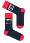 Milena Skarpetki Męskie Z Napisem 0125.016