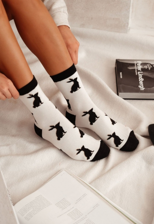 Milena Skarpetki Damskie Króliki 0200.153