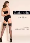 Pończochy samonośne Gabriella Calze Kabarette 155 czarne | kabaretki