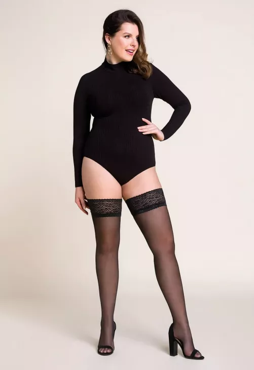 Pończochy samonośne Gabriella Calze Plus Size 15 DEN rozmiar 7/8