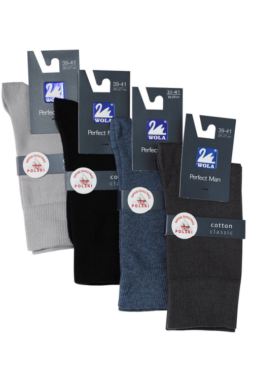 Wola Perfect Man Skarpety Gładkie, Męskie