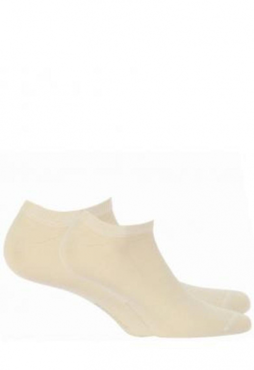 Wola Stopki Damskie Gładkie Bamboo Z Silikonem