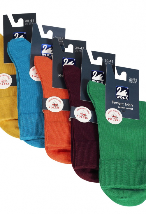 Wola Skarpety Gładkie Perfect Man - Casual