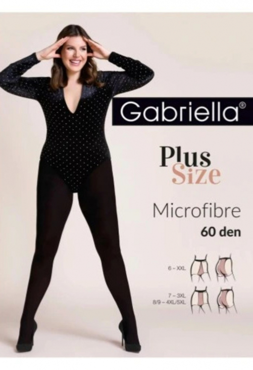Gabriella Rajstopy Grube Clasic Micro 60 Plus Size
