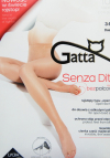 Rajstopy gładkie bezpalcowe Gatta Senza Dita 10 DEN | Ultracienkie typu Open Toe