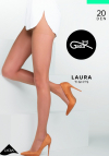 Rajstopy gładkie półmatowe Lycra Gatta Laura 20 DEN rozmiar 6