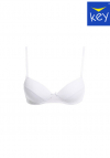 Biustonosz bez fiszbin dla nastolatek Key TBC 024 biały