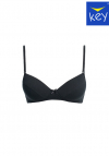 Biustonosz bez fiszbin dla nastolatek Key TBC 024 czarny