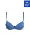 Biustonosz bez fiszbin dla nastolatek Key TBC 024 niebieski
