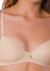 Biustonosz bez fiszbin dla nastolatek Key TBC 024 beżowy