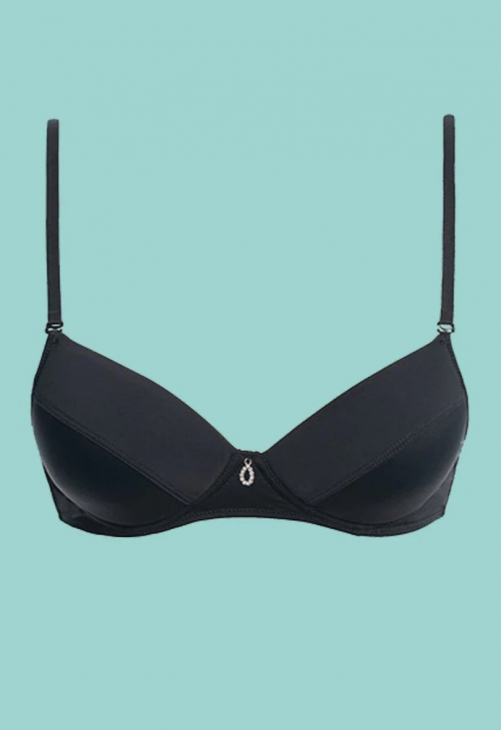 Biustonosz bez fiszbin dla nastolatek Key TBC 122 czarny