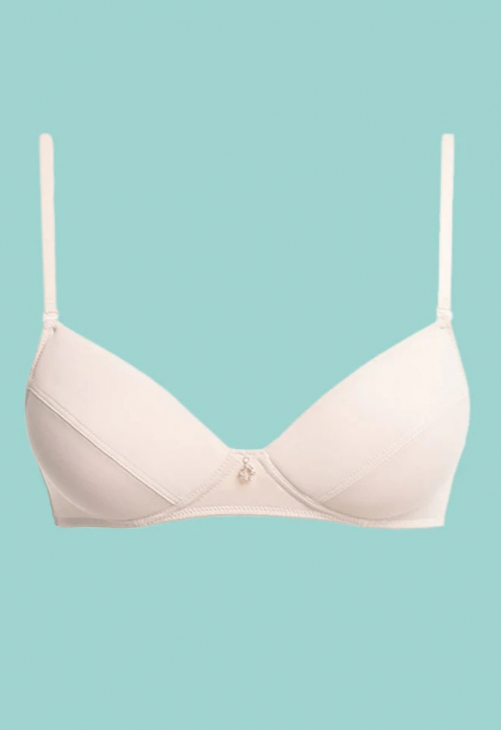 Biustonosz bez fiszbin dla nastolatek Key TBC 122 beżowy