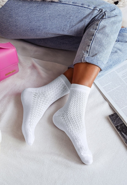 Milena Skarpetki Damskie Ażurowe 0989.006