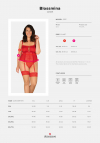 Obsessive Gorset Blossmina + stringi GRATIS!!! Czerwony