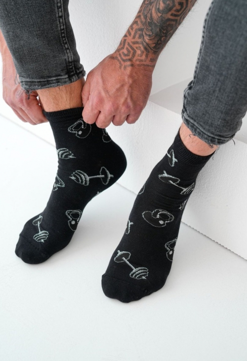 Milena Skarpetki Męskie 3/4 Siłownia 1153.037