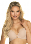 Biustonosz push-up gładki Konrad Molly Beżowy