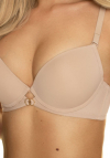 Biustonosz push-up gładki Konrad Molly Beżowy