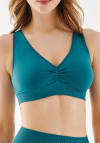 Top damski bezszwowy Gabriella Seamless Top Shape z marszczeniem